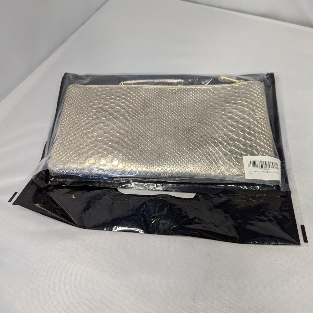 Chic Gold Metallic Faux Alligator Crossbody Mini NWT - Picture 7 of 14